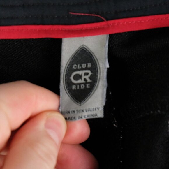 Club Ride Pants Mens Large Black Performance Cycling Riding Stretch 34L - Picture 9 of 12